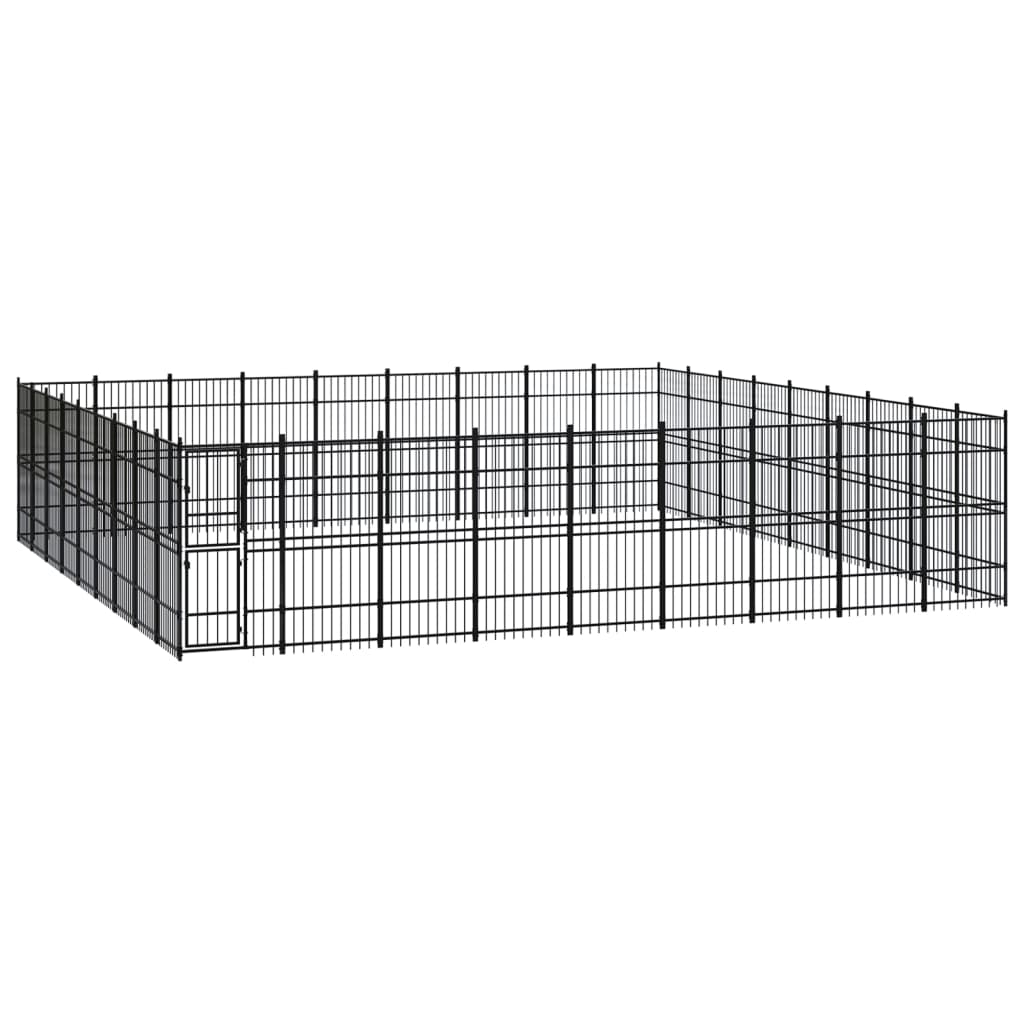vidaXL Dog Kennel 8.29 m² Steel