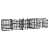 vidaXL Hondenkennel 7,37 m² staal