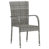 vidaXL 3-delige Tuinset poly rattan bruin