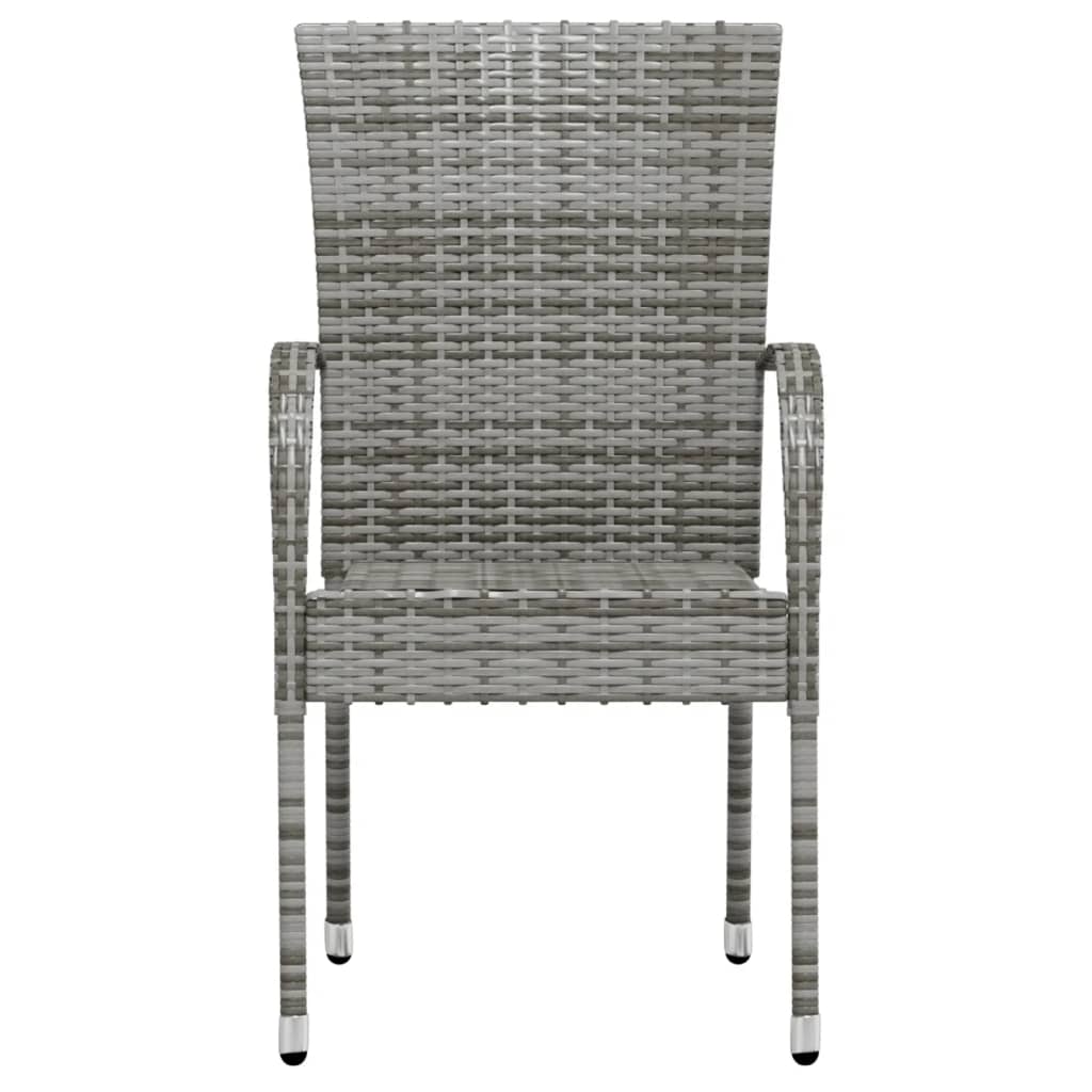 vidaXL 3-delige Tuinset poly rattan bruin