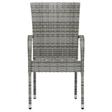 vidaXL 3-delige Tuinset poly rattan bruin