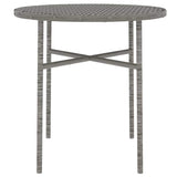 vidaXL 3-Piece Garden Lounge Set Poly Rattan Grey
