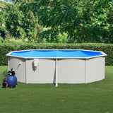 vidaXL Swimming Pool with Safety Ladder 490x360x120 cm