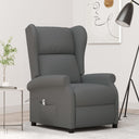 vidaXL Fauteuil elektrisch verstelbaar stof lichtgrijs