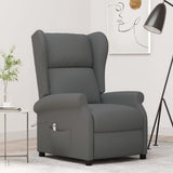 vidaXL Fauteuil elektrisch verstelbaar stof lichtgrijs