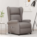 vidaXL Fauteuil elektrisch verstelbaar stof lichtgrijs
