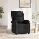vidaXL Fauteuil verstelbaar elektrisch stof zwart