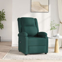vidaXL Fauteuil verstelbaar elektrisch stof zwart