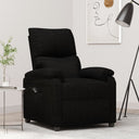 vidaXL Fauteuil verstelbaar elektrisch stof zwart