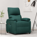 vidaXL Fauteuil verstelbaar elektrisch stof zwart