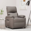vidaXL Fauteuil verstelbaar elektrisch stof zwart