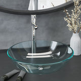 vidaXL Tempered Glass Wash Basin 42 cm Transparent