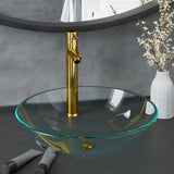 vidaXL Tempered Glass Wash Basin 42 cm Transparent