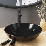 vidaXL Tempered Glass Wash Basin 42 cm Transparent