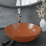vidaXL Tempered Glass Wash Basin 42 cm Transparent