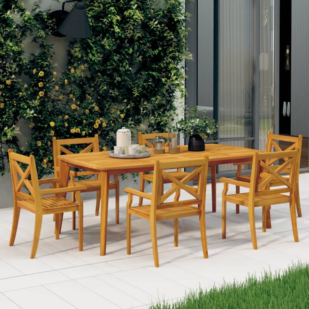 vidaXL Tuinstoelen 4 st massief acaciahout