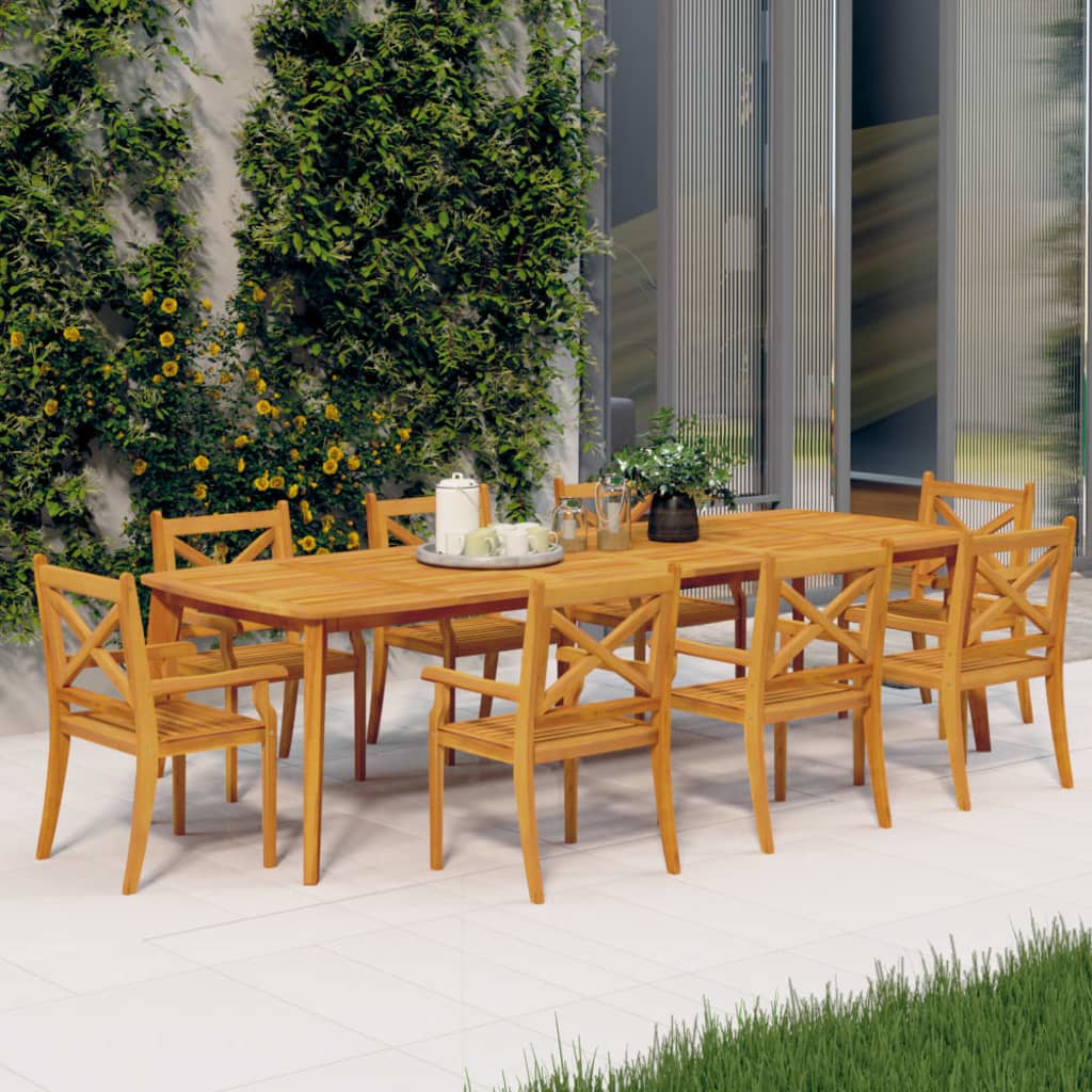 vidaXL Tuinstoelen 4 st massief acaciahout