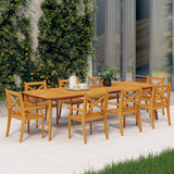 vidaXL Tuinstoelen 4 st massief acaciahout
