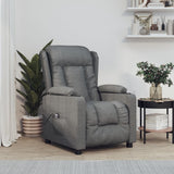 vidaXL Fauteuil elektrisch verstelbaar stof lichtgrijs