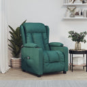 vidaXL Fauteuil électrique verstelbaar stof lichtgrijs