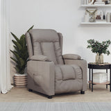 vidaXL Fauteuil elektrisch verstelbaar stof lichtgrijs