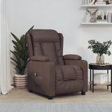 vidaXL Fauteuil elektrisch verstelbaar kunstleer zwart