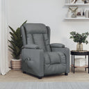 vidaXL Fauteuil elektrisch verstelbaar kunstleer zwart