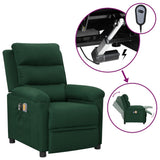 vidaXL Massagestoel elektrisch stof lichtgrijs