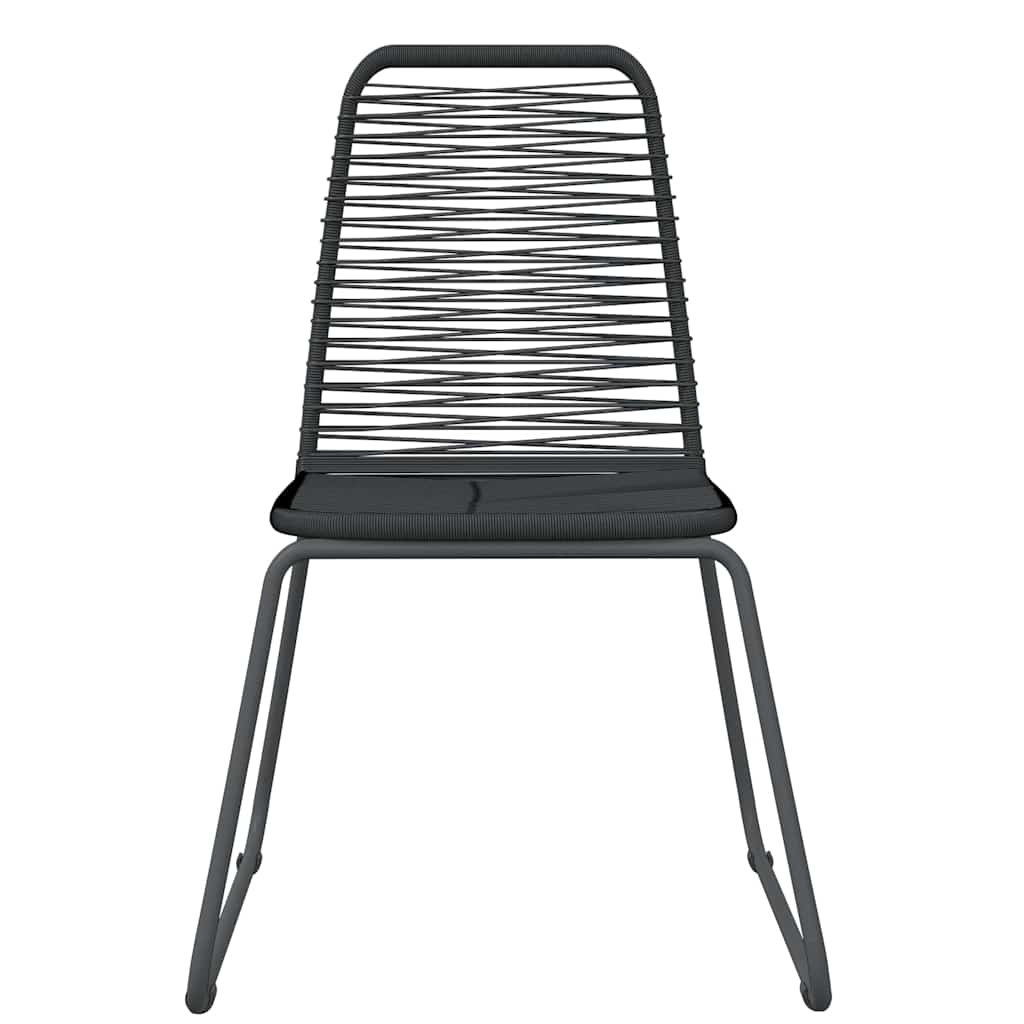 vidaXL 3-delige Tuinset zwart