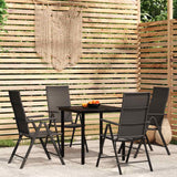 vidaXL 3-delige Tuinset zwart