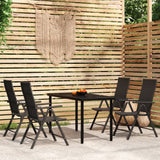 vidaXL 3-delige Tuinset zwart