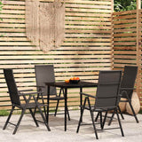 vidaXL 3-delige Tuinset zwart