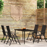 vidaXL 3-delige Tuinset zwart