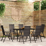 vidaXL 3-delige Tuinset zwart