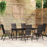 vidaXL 3-delige Tuinset zwart