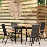 vidaXL 3-delige Tuinset zwart