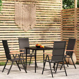 vidaXL 3-delige Tuinset zwart