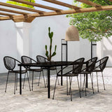 vidaXL 3-delige Tuinset zwart