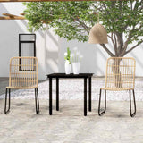 vidaXL 3-Piece Garden Dining Set Oak-Colored
