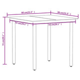 vidaXL 3-Piece Garden Dining Set Oak-Colored