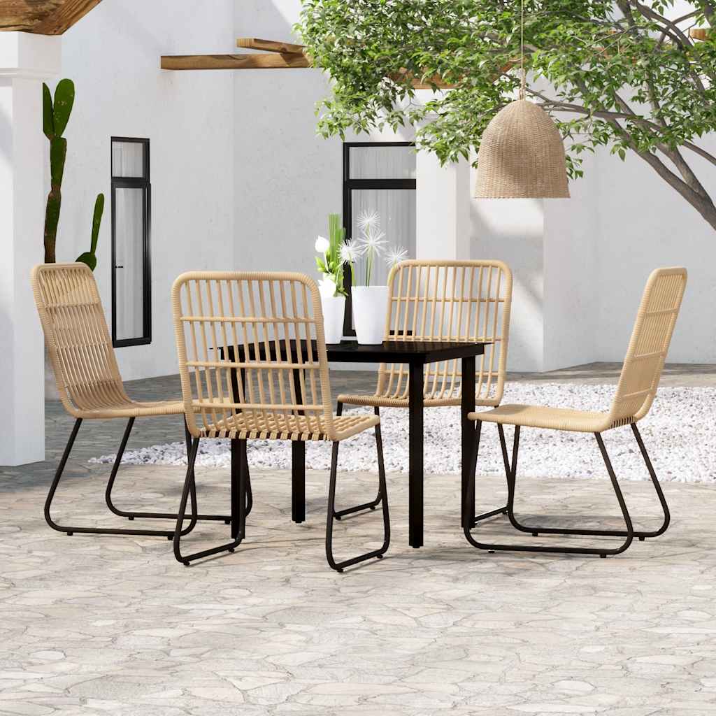 vidaXL 3-Piece Garden Dining Set Oak-Colored