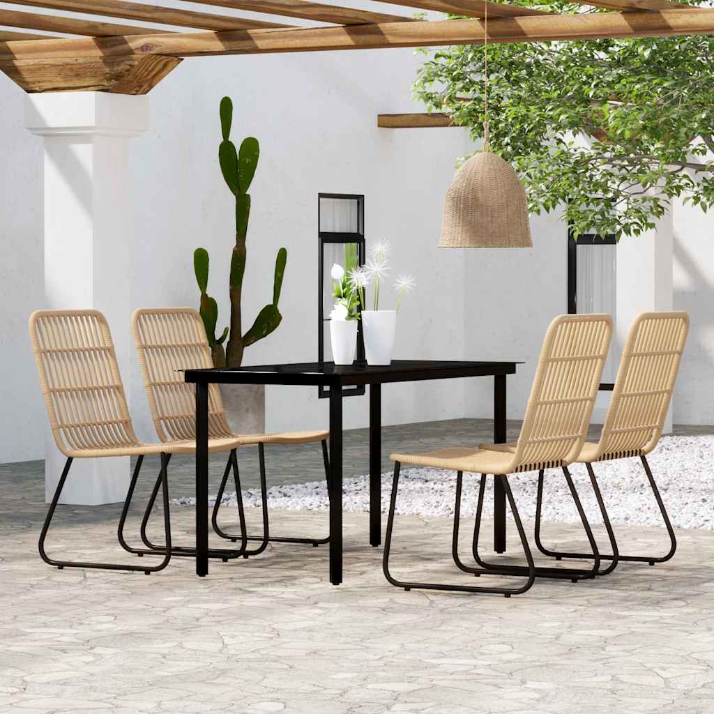 vidaXL 3-Piece Garden Dining Set Oak-Colored