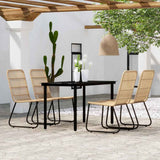 vidaXL 3-Piece Garden Dining Set Oak-Colored