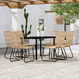vidaXL 3-Piece Garden Dining Set Oak-Colored