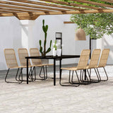vidaXL 3-Piece Garden Dining Set Oak-Colored