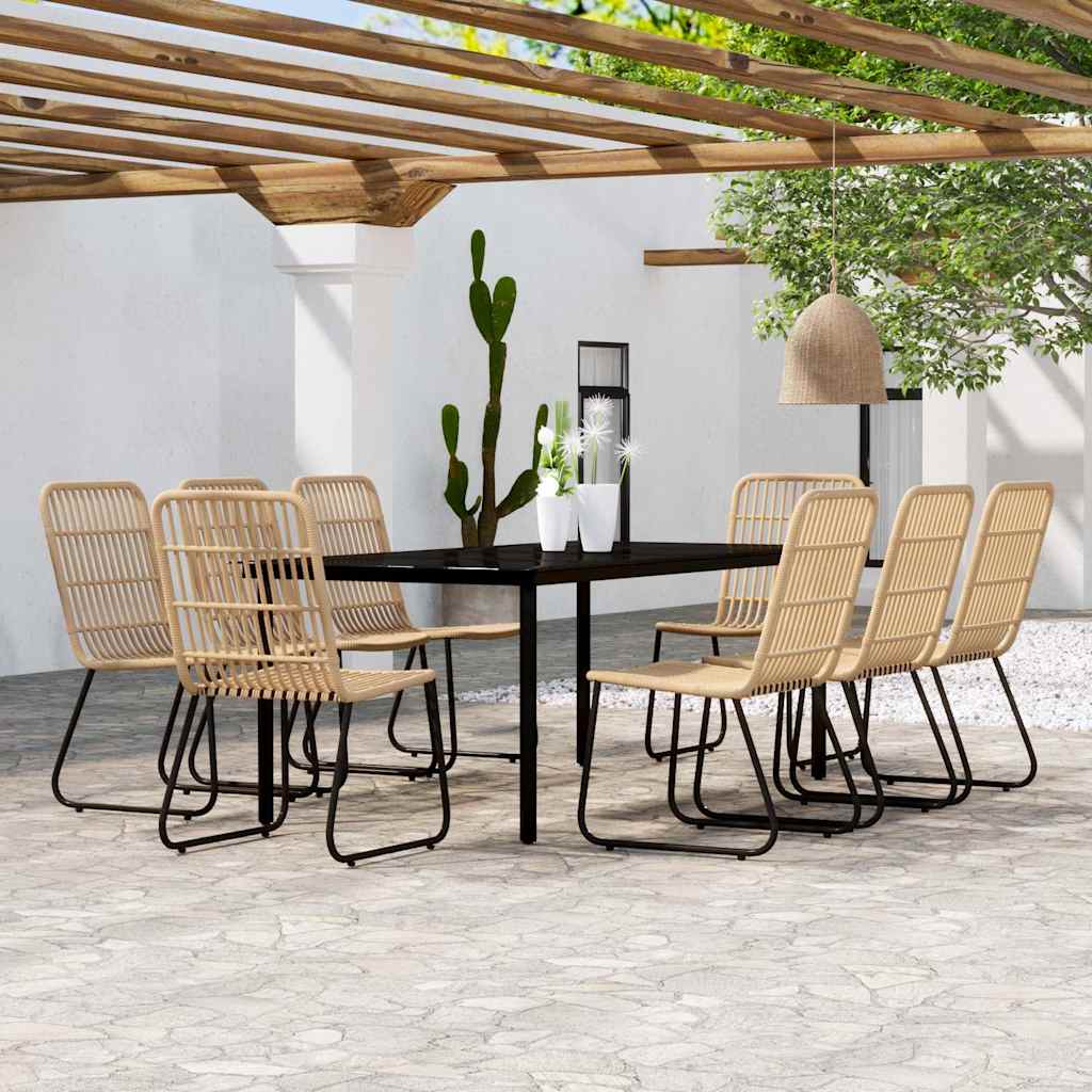 vidaXL 3-Piece Garden Dining Set Oak-Colored