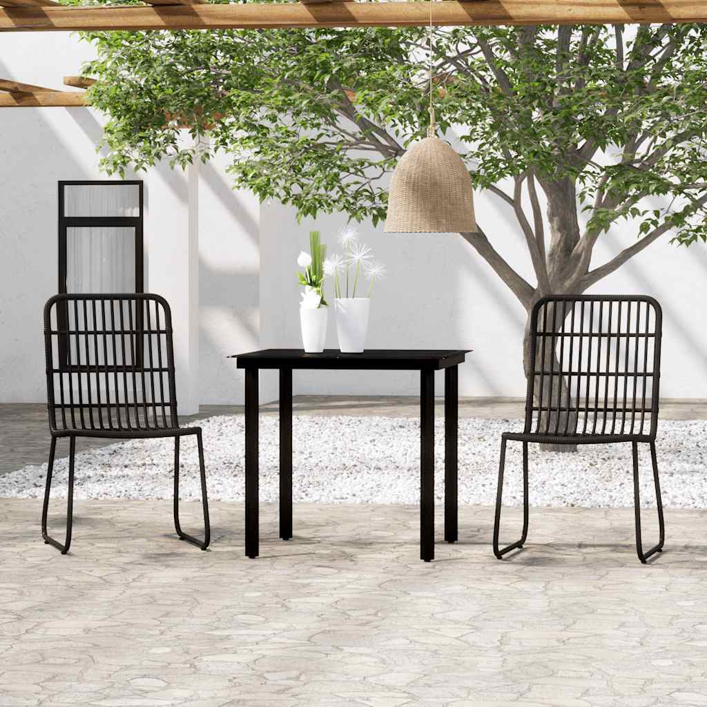 vidaXL 3-Piece Garden Dining Set Oak-Colored