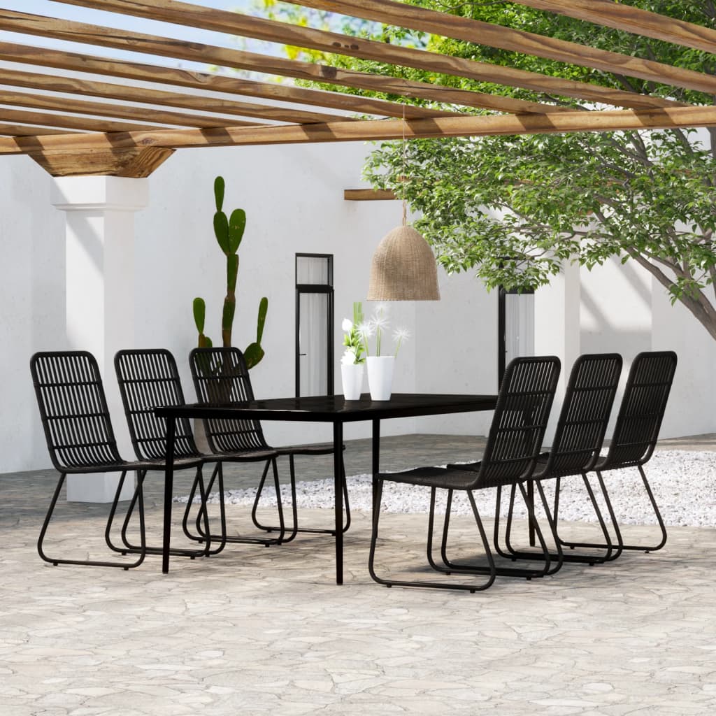 vidaXL 3-delige Tuinset eikenkleurig