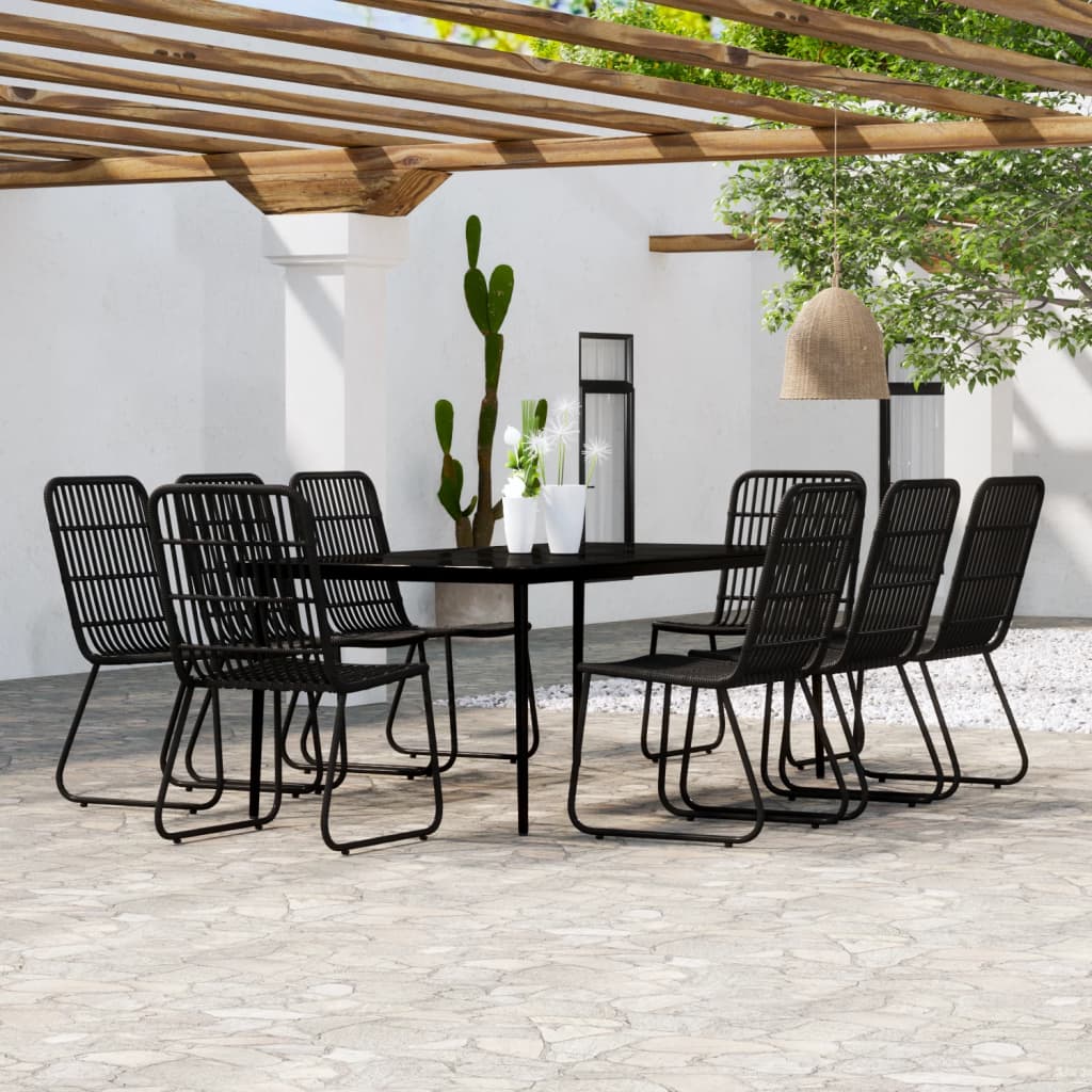 vidaXL 3-delige Tuinset eikenkleurig