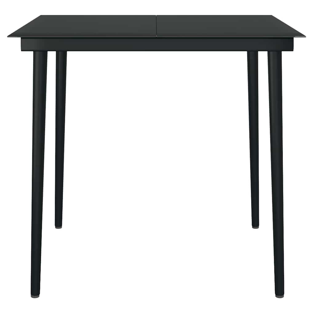 vidaXL 3-delige Tuinset zwart